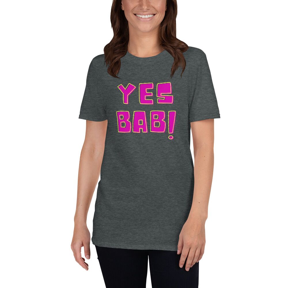 yes bab t shirt dark gray