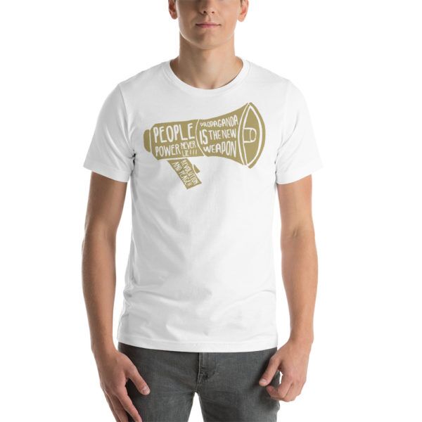 power to the people t shirt white