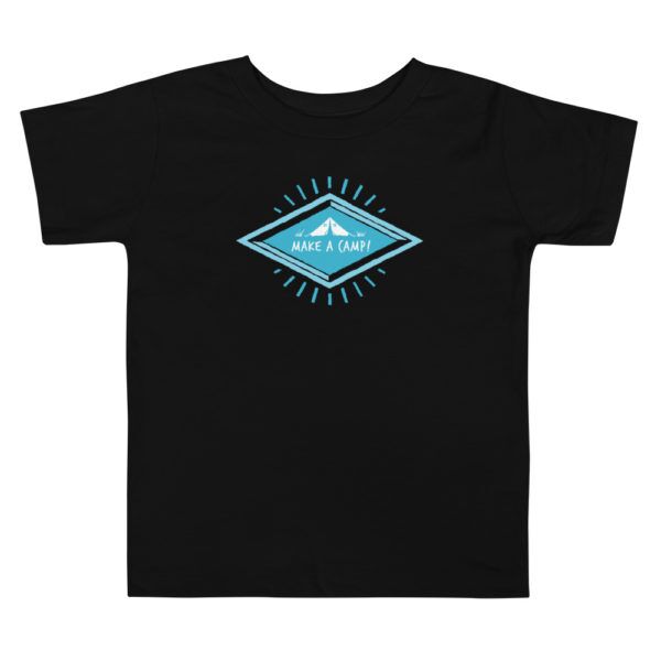 camping t shirt kids black